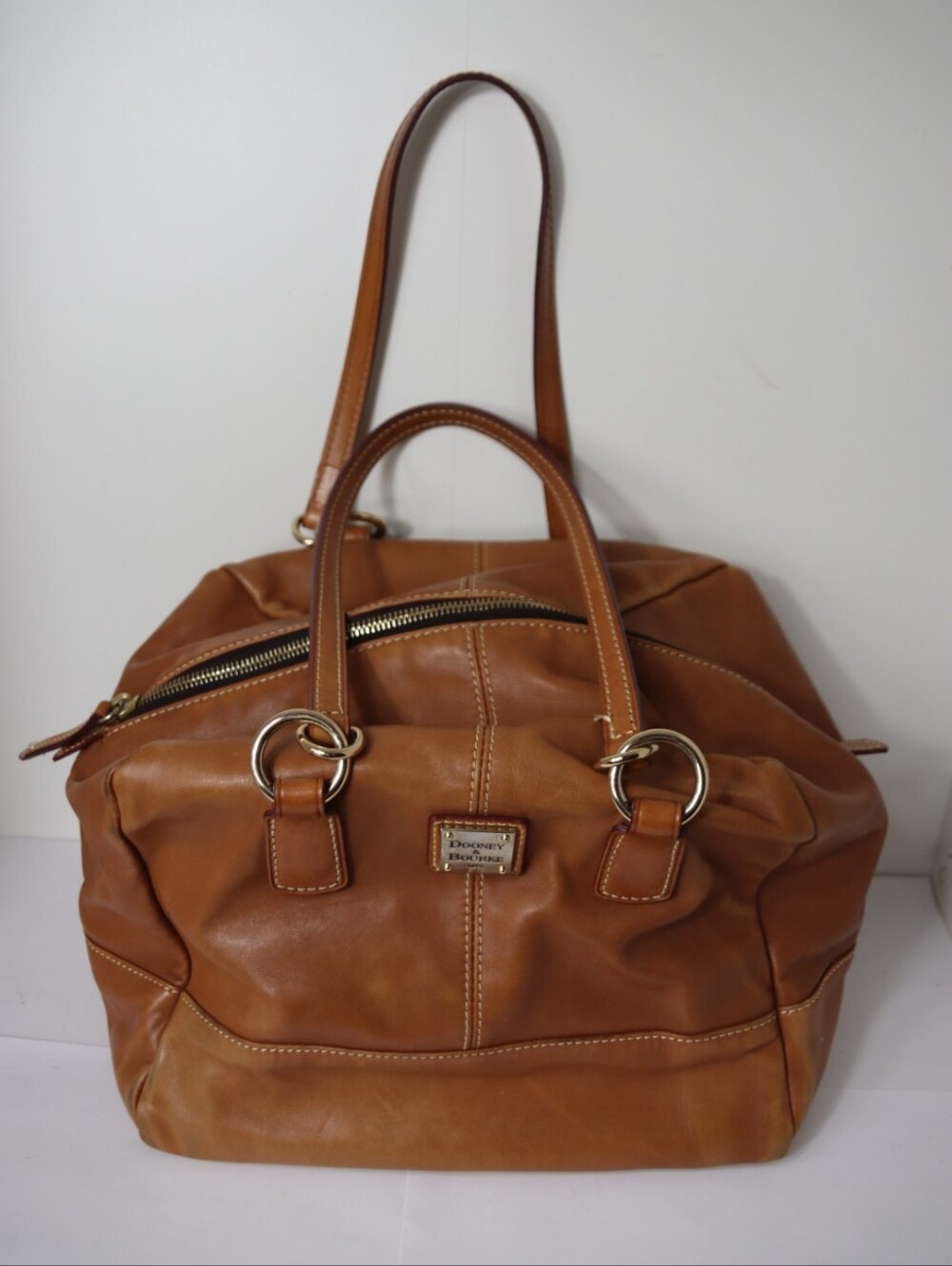 Dooney & Bourke Brown Leather Tote Bag
